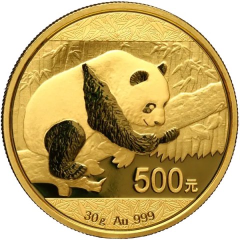 30 g Chinesischer Panda Goldmünze | Gemischte Jahrgänge