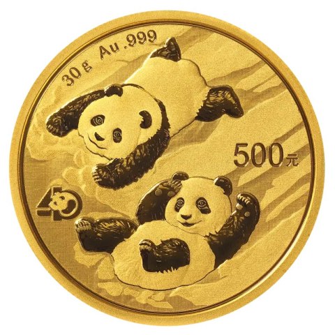 30 g Chinesischer Panda Goldmünze | Gemischte Jahrgänge