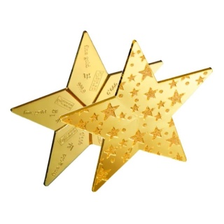 5 x 1 g CombiBar Goldbarren | Valcambi | Glänzende Sterne