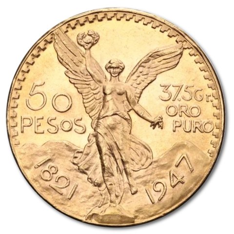 50 Peso Mexiko Goldmünze | 1821 - 1947