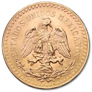 50 Peso Mexiko Goldmünze | 1821 - 1947