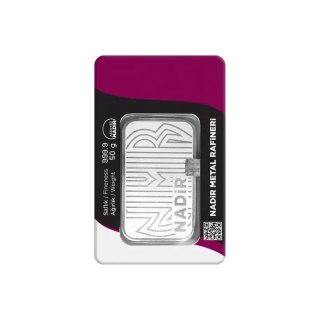 50 g Silberbarren | Nadir Metal Rafineri