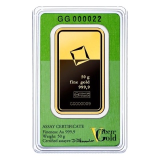 50 g Goldbarren Valcambi | Green Gold