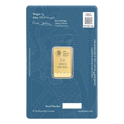 5 g Britannia Goldbarren | Royal Mint