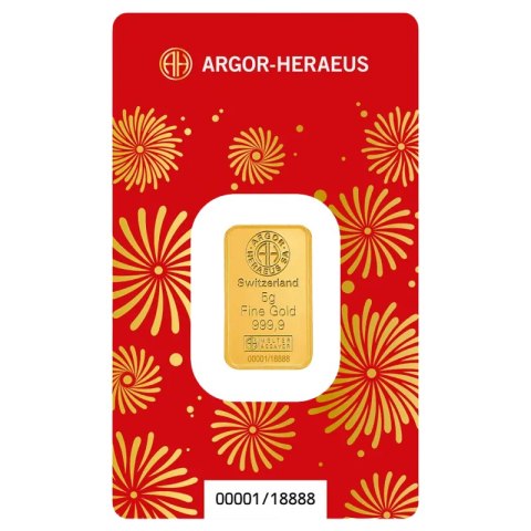 5 g Jahr des Pferdes Goldbarren | Argor-Heraeus | 2026