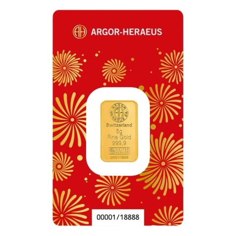 5 g Jahr des Pferdes Goldbarren | Argor-Heraeus | 2026