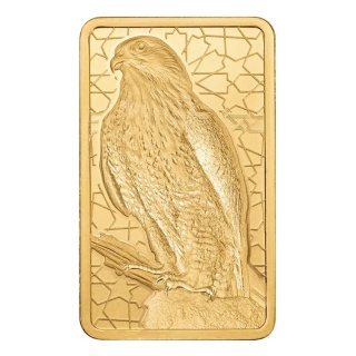 5 g Goldbarren | PAMP Fortuna | Arabischer Falke | Anhänger