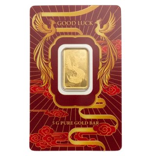 5 g Goldbarren Good Luck Phönix | PAMP
