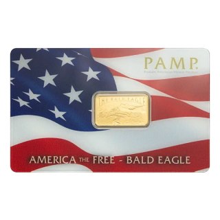 5 g Goldbarren | PAMP | America the Free: Bald Eagle