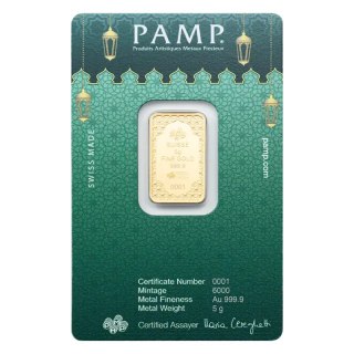 5 g Goldbarren | PAMP | Eid Mubarak