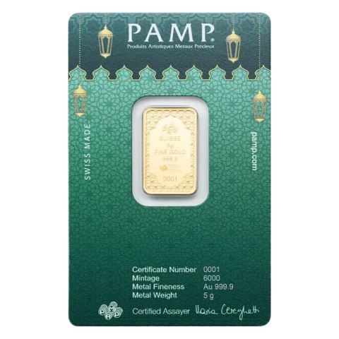 5 g Goldbarren | PAMP | Eid Mubarak