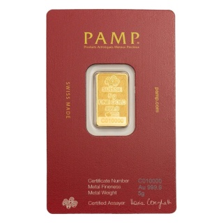 5g Goldbarren | PAMP | Arabisches Kamel | Anhänger