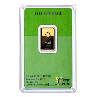 5 g Goldbarren | Valcambi | Green Gold
