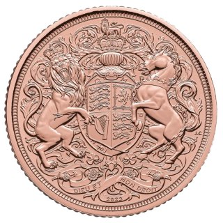 Gedenkausgabe Sovereign Karl III Goldmünze | 2022
