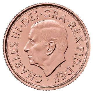 Gedenkausgabe Sovereign Karl III Goldmünze | 2022