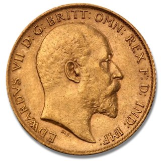 Halbsovereign Edward VII Goldmünze | Gemischte Jahrgänge