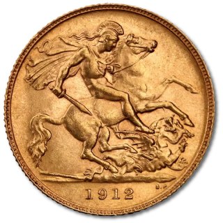 Halbsovereign Georg V Goldmünze | Gemischte Jahrgänge