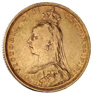 Sovereign Königin Victoria Jubiläum Goldmünze | 1887 - 1893