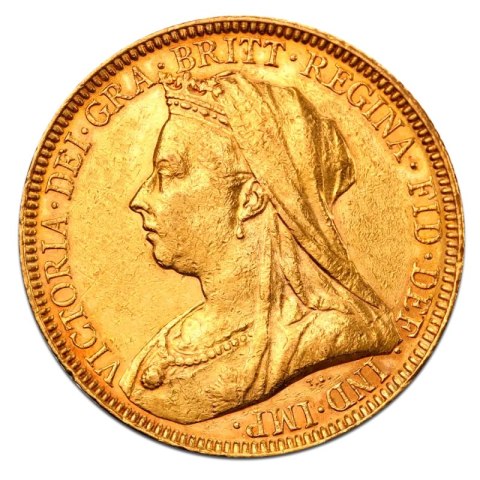 Sovereign Königin Victoria „Old Head“ Goldmünze | 1893 - 1901