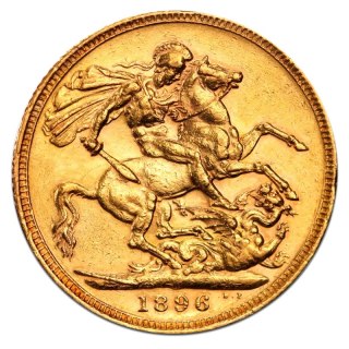 Sovereign Königin Victoria „Old Head“ Goldmünze | 1893 - 1901