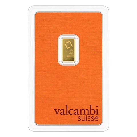 0,5 g Goldbarren | Valcambi – Avers