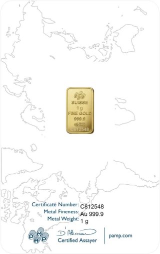 1 g Goldbarren Rosa | PAMP Suisse