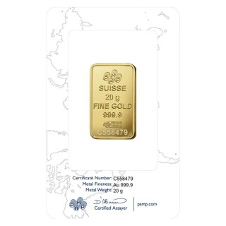 20 g Goldbarren Rosa | PAMP Suisse
