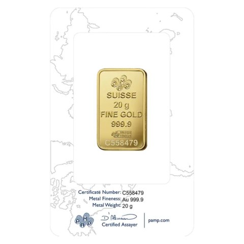 20 g Goldbarren Rosa | PAMP Suisse