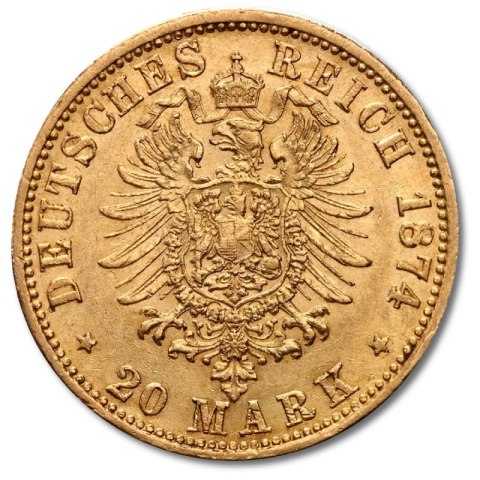 20 Mark Deutscher Kaiser und König von Preußen Wilhelm I Goldmünze | 1871 - 1888