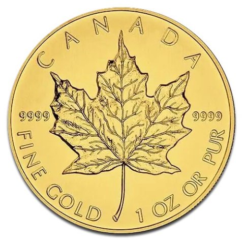 1 oz Maple Leaf Goldmünze | Gemischte Jahrgänge | 2. Wahl