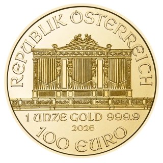 1 oz Wiener Philharmoniker Goldmünze | 2026