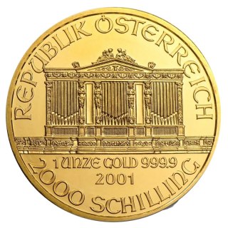 1 oz Wiener Philharmoniker Goldmünze | Gemischte Jahrgänge